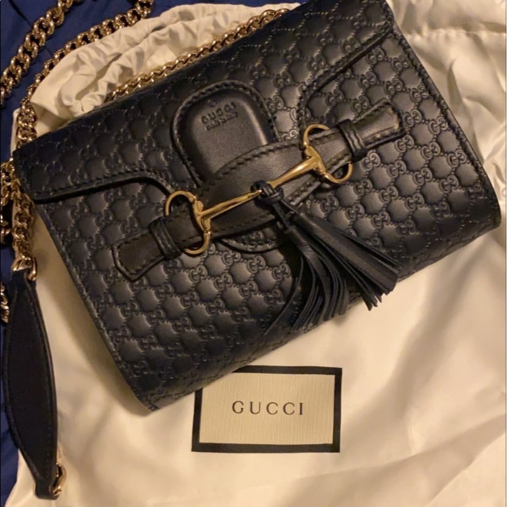 🚫SOLD🚫Gucci Emily mini in NAVY